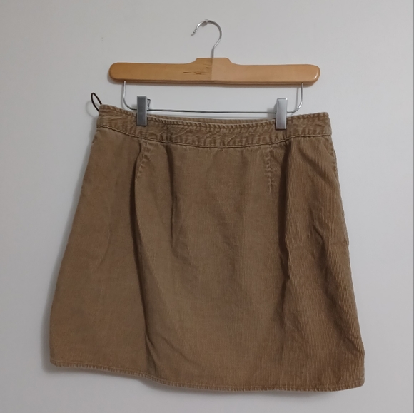 American Eagle Outfitters Corduroy Wrap Skirt With Tie - Picture 4 of 5